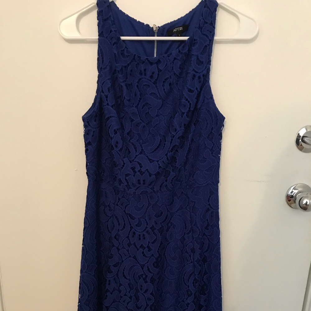 Apt 9 Midi Royal Blue Lace Dress